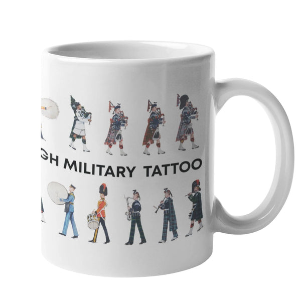 The Royal Edinburgh Military Tattoo - Pipes and Drums Mug - White