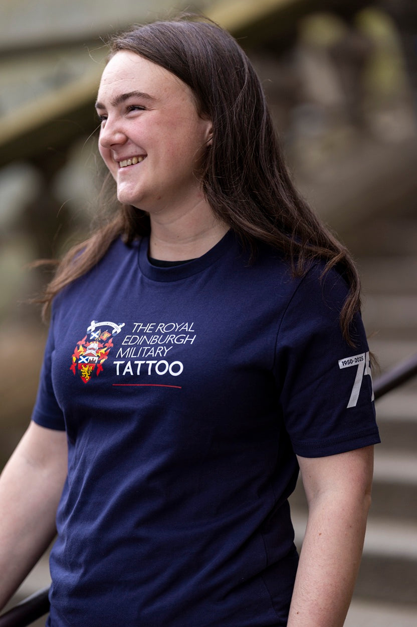 THE ROYAL EDINBURGH MILITARY TATTOO NAVY 75 T-SHIRT