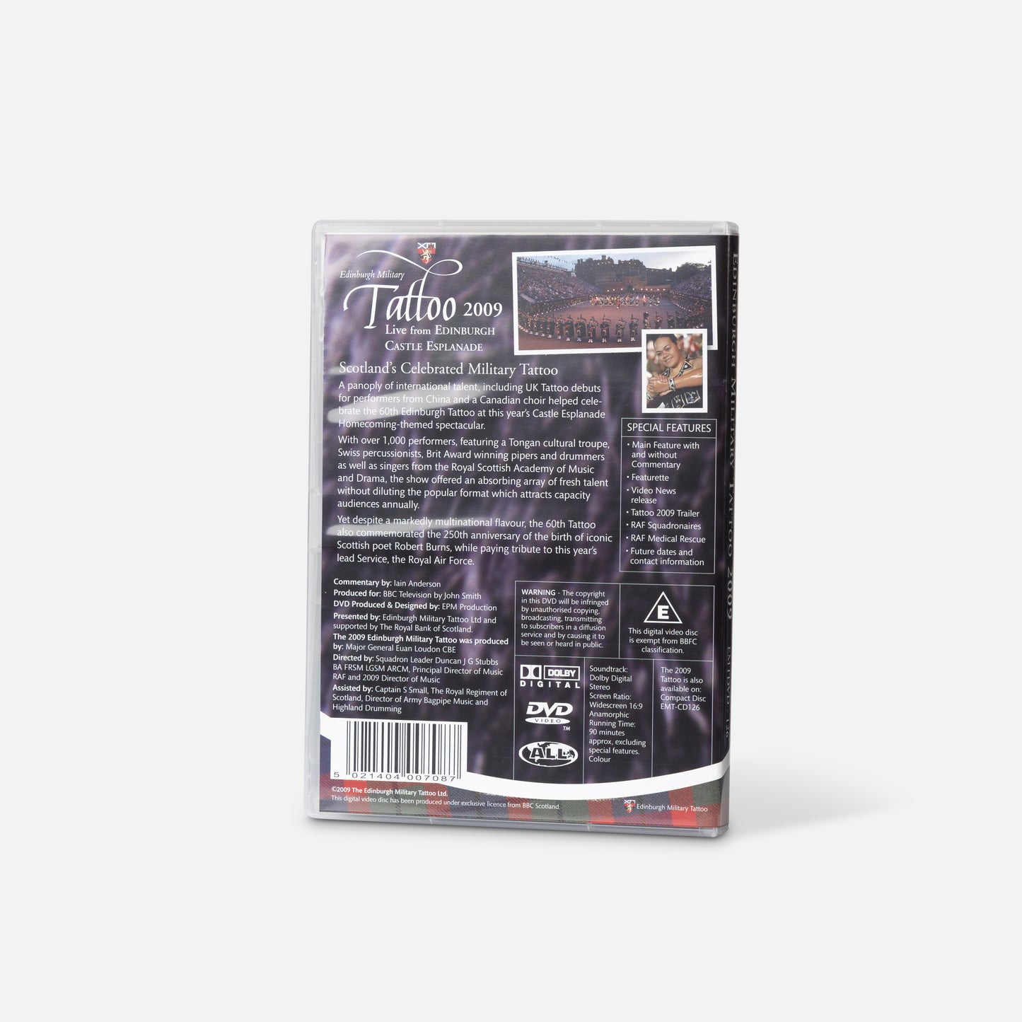 THE ROYAL EDINBURGH MILITARY TATTOO 2009 DVD