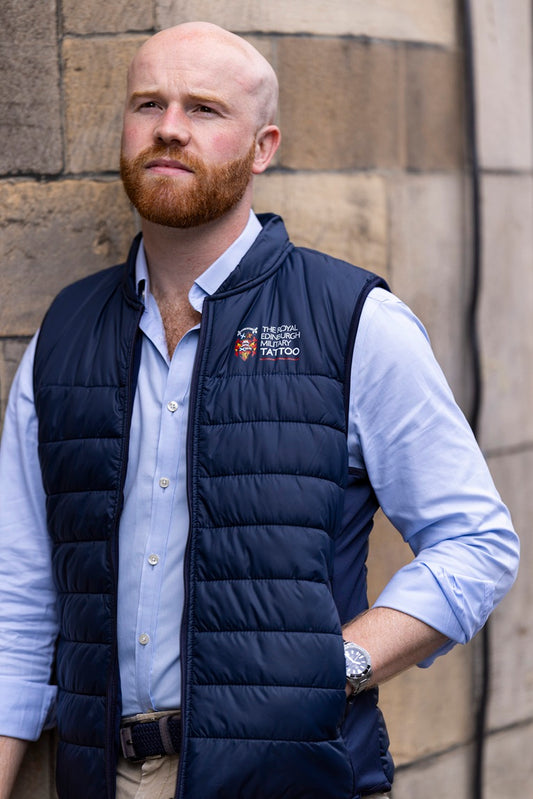 THE ROYAL EDINBURGH MILITARY TATTOO NAVY PADDED GILET