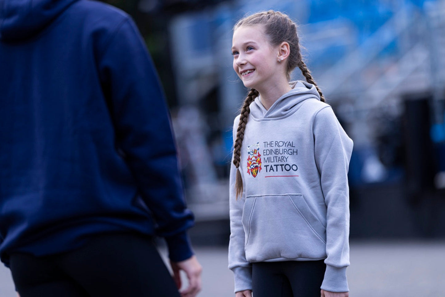 THE ROYAL EDINBURGH MILITARY TATTOO KIDS COOL GREY HOODIE