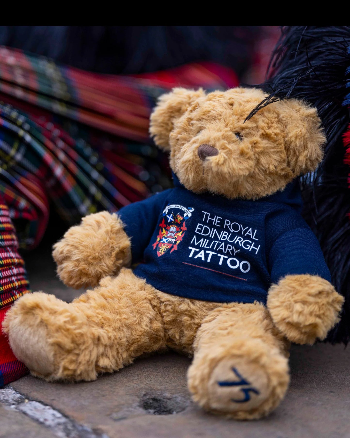 THE ROYAL EDINBURGH MILITARY TATTOO 75TH ANNIVERSARY TEDDY BEAR LIMITED EDITION